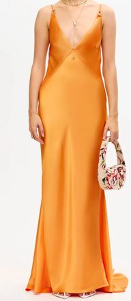 Acler Utterby Maxi Dress In Orange