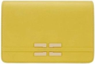 Elisabetta Franchi Bs 39A61E2.Ev 4 Bag - Dames - Portefeuilles - Geel - ONE Size - Leer - Accessoires