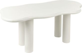 Beliani Dining Table ONDLE Off-White 188 cm 94 cm
