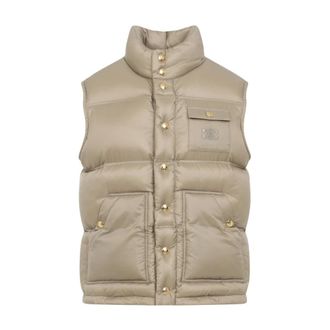 Celine Waistcoats, female, Beige, S, Quilted Beige Gilet