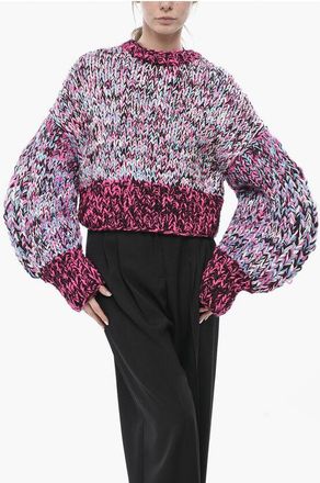 Loewe Crewneck Sweater with Balloon Sleeves size S