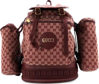 Gucci Alpina Trekking GG Canvas Large backpack - Rood