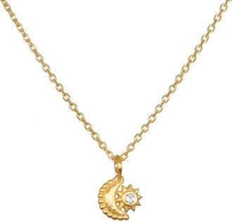 Satya Jewelry Guiding Star Celestial White Topaz Necklace