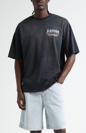 Amiri Sunny Place Oversize Graphic T-Shirt in Black at Nordstrom, Size Xxx-Large