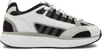 Cleens Hyper Runner Panelled Mesh Sneakers - White And Black - 9.5 (IT43.5 / UK9.5)