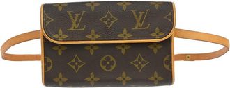 Louis Vuitton Florentine Waist Monogram Canvas Brown Canvas Handbag (Pre-Owned)