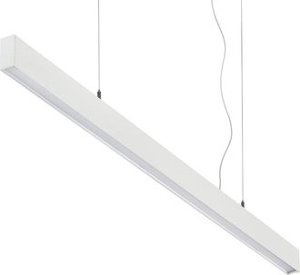 Ideal Lux Ideal Lux Sospensione Office 1 Luce Led Integrato Bianco Alluminio