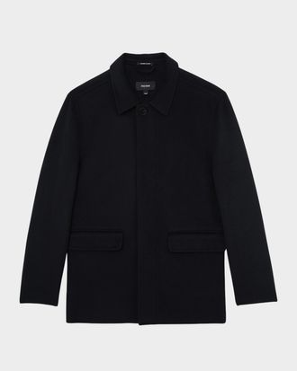 Reiss Mens Tamworth Wool-Blend Double-Face Jacket