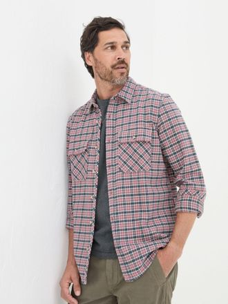 Fat Face FatFace Bardon Pink 100% Cotton Long Sleeve Check Shirt
