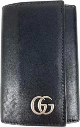 Gucci Pre-owned Keycase - unisex - Vintage Accessoires - Zwart - ONE Size - Leer - Vintage