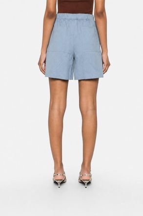 Brunello Cucinelli Tailored Cotton Shorts - Light Blue