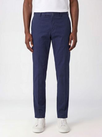 Incotex Pantaloni chino slim fit in cotone stretch con chiusura decentrata