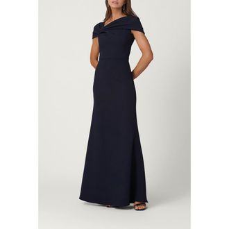 Shoshanna Midnight Stretch Crepe Carly Dress in Navy at Nordstrom, Size 14