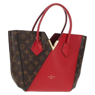 Louis Vuitton Kimono Handbag Monogram Canvas And Leather Red Canvas Handbag (Pre-Owned)