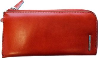 Piquadro Slanke Bruine Smartphone Portemonnee Hoes - Dames - Portefeuilles - Bruin - ONE Size - Leer - Accessoires