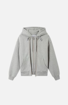 Axel Arigato Trey M&eacute;lange Hoodie in Grey Melange at Nordstrom, Size X-Small