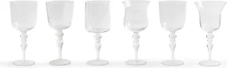 BITOSSI HOME Set of 6 Transparent Texture Glasses