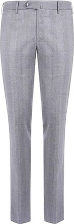 PT01 Slim-fit Pantalons - Heren - Nette broeken - Grijs - 3XL - Wol - Broeken