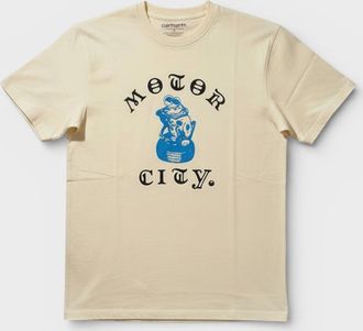 Carhartt Work in Progress Mens Carhartt Motor City Graphic T-Shirt Cream - Size: 44