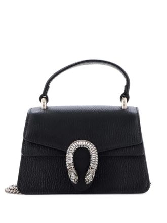 Gucci Dionysus Top Handle Bag Leather with Crystals Mini satchel - Zwart