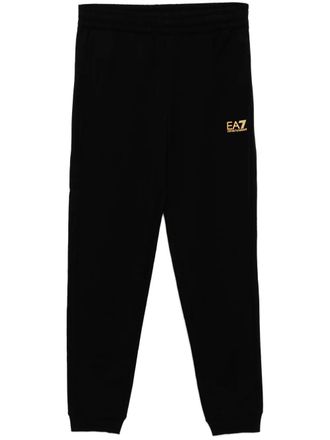 Emporio Armani logo-print track pants - men - Cotton - XXXL - Black