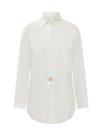 Darkpark White Relaxed Solid Shirt