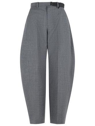 sacai Grey Wool Trousers