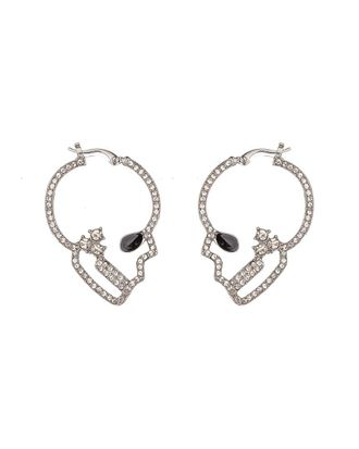 Eyecandy LA Eye Candy La Skull Drop Earrings