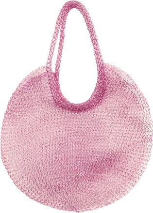 Brunna.Co The Sol Mesh Wire Tote Bag in Pink at Nordstrom, Size Medium