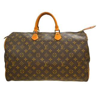 Louis Vuitton Speedy Handbag Monogram Canvas Brown Canvas Handbag (Pre-Owned)