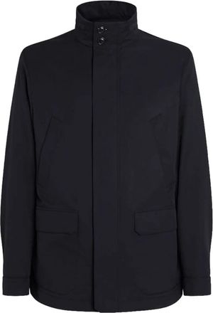 Ermenegildo Zegna Saharan Jacket - Heren - Zomerjassen - Zwart - XL - Katoen - Jassen