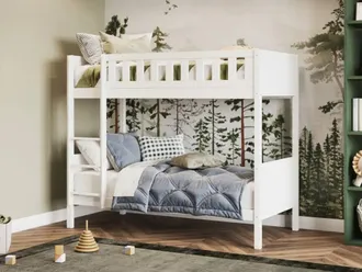 Flair Bea Shorty Bunk Bed in White | Size: Junior