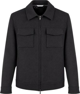 Manuel Ritz Wolmix Jas - Heren - Jassen - Zwart - Maat: 2XL Wol