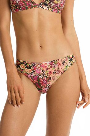 Sea Level Australia Womens Wildflower Regular Cheeky Bottom In Pink