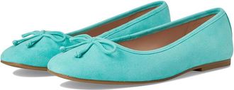 Cole Haan Yara Soft Ballet Womens Flat Shoes Pool Blue Suede : 5.5 B - Medium, Leather