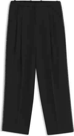 HUGO BOSS Pleat-front pants with whipstitch details