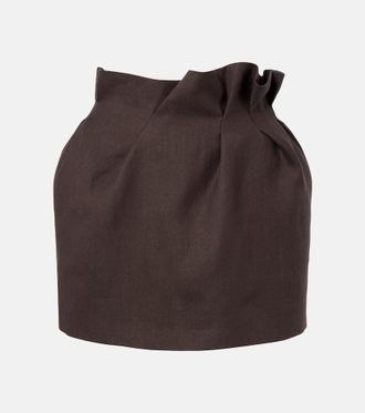 Magda Butrym Linen miniskirt
