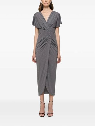Nissa V-neck maxi dress - Grey