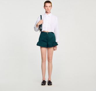 Sandro Pantalón corto con volantes