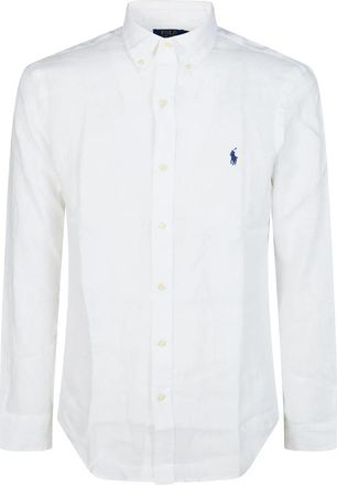 Polo Ralph Lauren Camicia Lino - Heren - Casual Overhemden - Wit - M - Overhemden