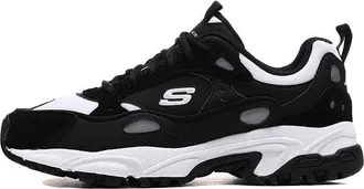 Skechers Stamina low Running Shoes Black/White 666058-BKW