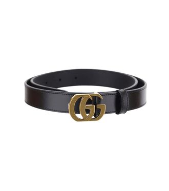 Gucci Black GG Buckle Belt