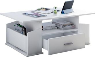 ebuy24 Ebuy24 - Mesa de centro de madera vcm con suficiente espacio de almacenamiento Dimensiones aprox. al. 44 x an. 110 x t. 52 cm Mesa de salón con cajón