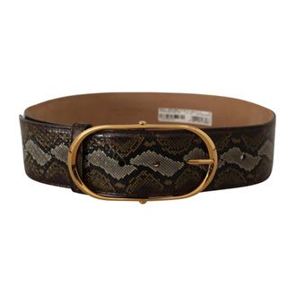 Dolce & Gabbana Dames, Accessoires, Bruin, Maat: 80 CM Leer