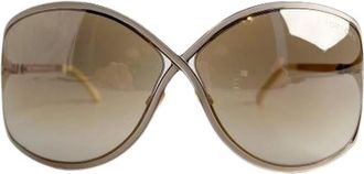 Tom Ford Pre-owned Accessories, female, Brown, Size: ONE SIZE Pre-owned Acetate Sunglasses