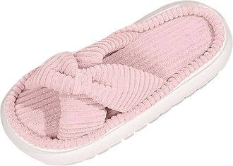 Generic Womens Slippers Solid Color Suede Open Toe Thick-Soled Slippers Home Outing Casual Comfortable Outdoor Slippers Womens Outdoor Autumn and Winter Fashi