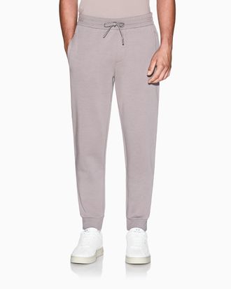 A|X Armani Exchange Mens Cuffed Sleeve Drawstring Waist Back Monogram Pants, Driftwood, L