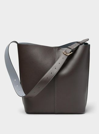 Simons Womens Minimalist belt-handle hobo bag