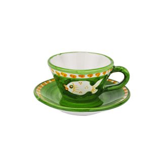 Arcucci poiseidone green espresso cup c/p