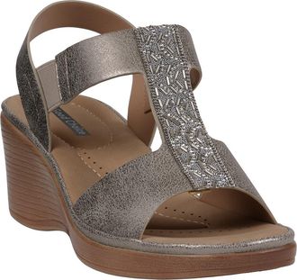 GC SHOES Elissa Wedge Sandal in Pewter at Nordstrom Rack, Size 9.5